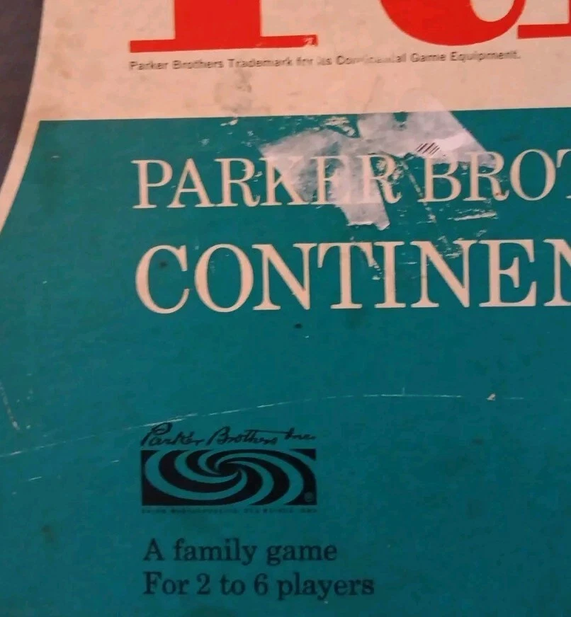 RISK Parker Bros.  Continental Board Game 1968 Original Box Wood Pcs. *READ* - Image 3 of 4