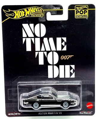 Hot Wheels car Premium Metal Auto Volkswagen Aston Martin V8 No Time too die 007