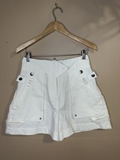 Coach Utility 100 Cotton Shorts Sz 4 White