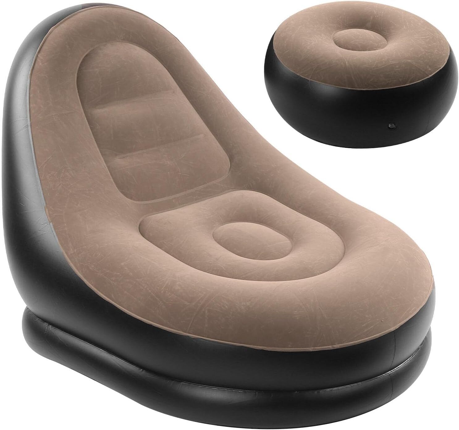 Canapé-lit d'extérieur gonflable pliable inclinable XL pour adulte