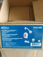 ProFlo Single Handle Tub Shower Trim Kit Brushed Nickel PF7611GBN NEW