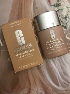 Clinique Acne Solutuions Liquid Makeup CN74 Beige / 5 Fresh Beige NIB