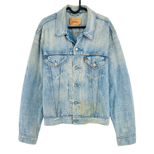 Levi's 72530 Light Blue Vintage Denim Jeans Rider Trucker Jacket Size L |  eBay
