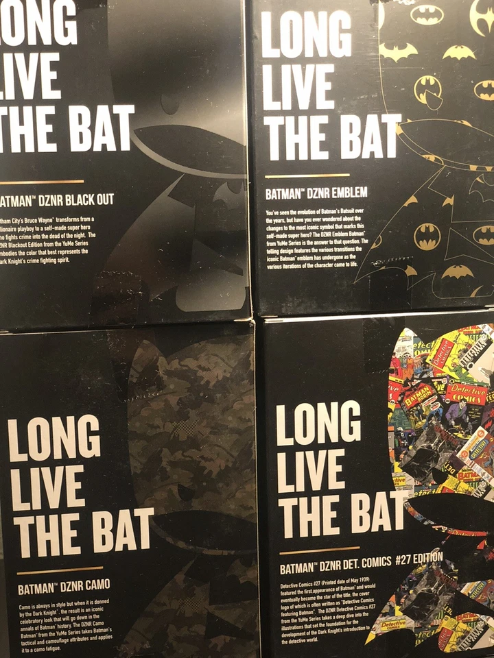 BATMAN Yume DZNR 7" Batman Peluche DC LOTE DE 4 *NUEVO Foto 2 de 3