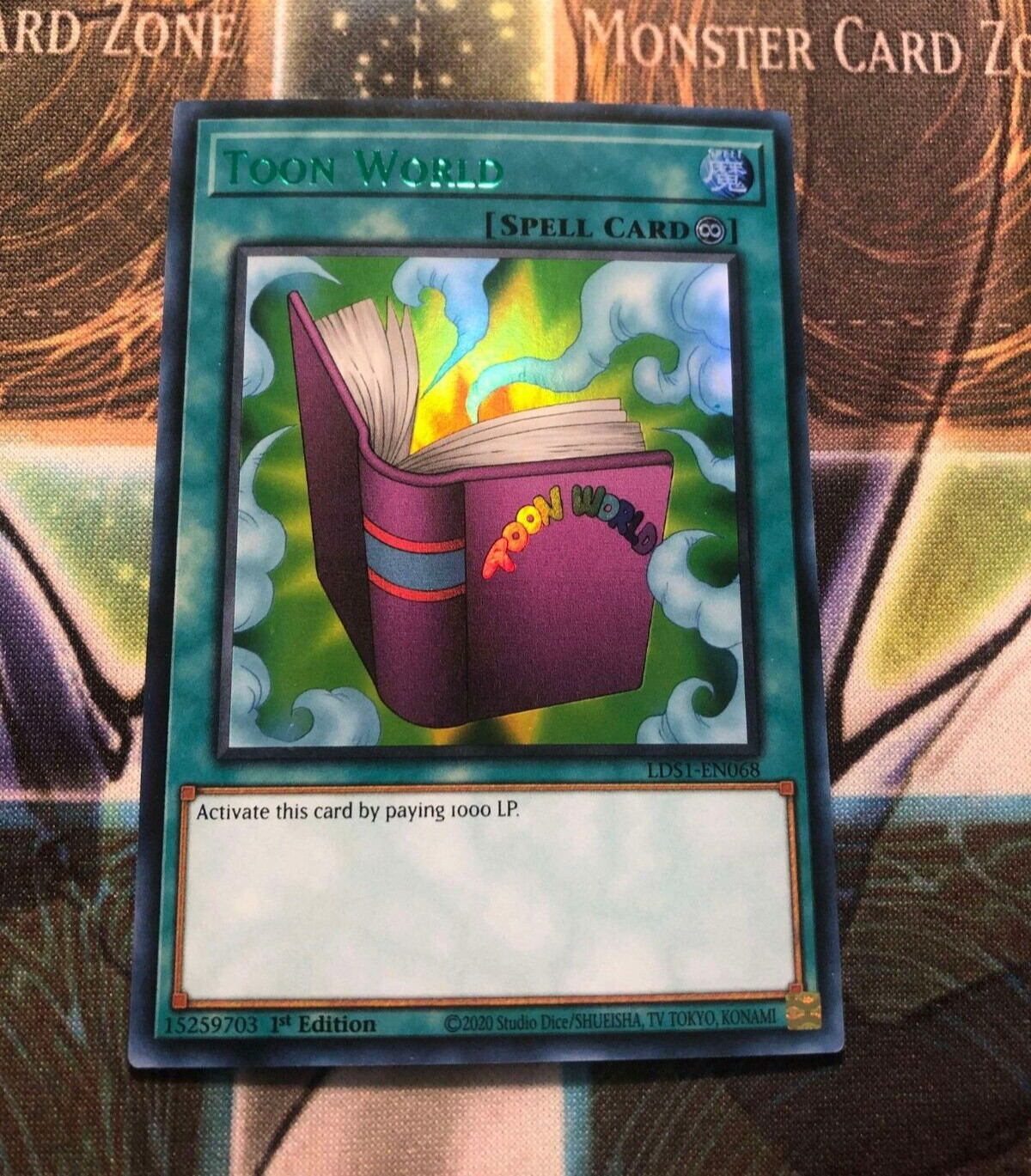 *** TOON WORLD *** 1ST EDITION (GREEN) ULTRA RARE LDS1-EN068 YUGIOH!