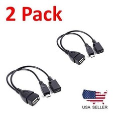 2 PACK USB PORT ADAPTER OTG Cable for FIRE TV 3 OR 2nd Gen FIRE STICK