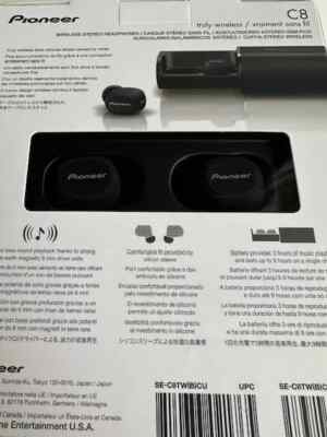 Pioneer SE-C8TW Black Bluetooth Completely Wireless Earphone