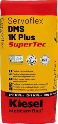 Kiesel Servoflex DMS 1 K Self-Curing, Cementitious Waterproofing Membrane, 15 Kg