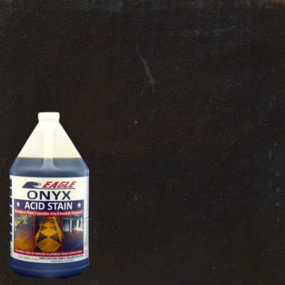 Concrete Acid Stain 1 Gallon Black Interior Exterior Floor Marbled Look Spray