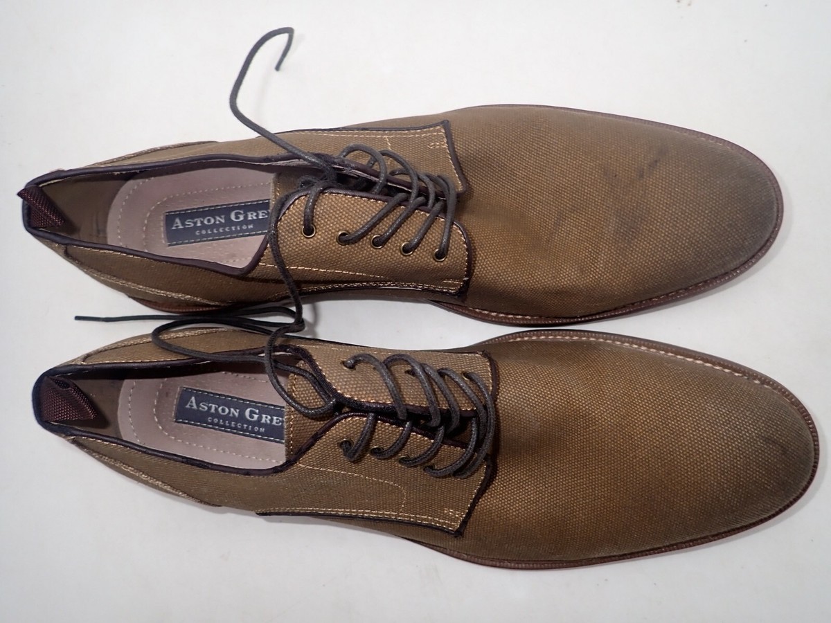 Ashton Grey Kahwin Brown Textile Dress Shoe Size 11.5 | eBay