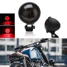 Motorcycle LED Tail Light Brake Lights Stop Lamp For Cafe Racer Bobber Chopper