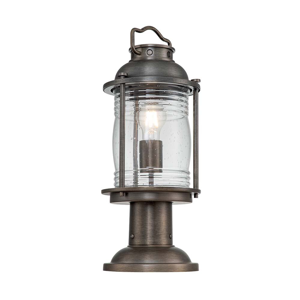 Lampada da terra lampada da esterno lampada da terra vetro chiaro alluminio ottone bronzo lampada da cortile E27