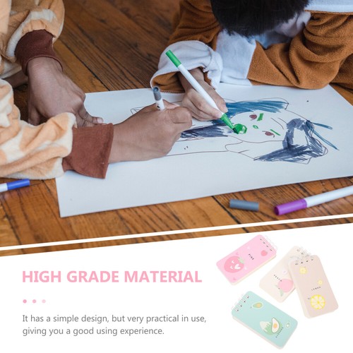 4 Pcs Fruit Child Travel Small Pads of Paper Blank Drawing - Photo 12/12