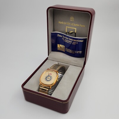 Vintage UAW United Auto Workers Local 800 Gold Tone Wrist Watch w