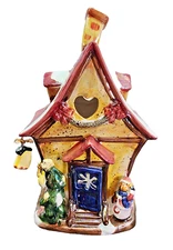 Beautiful Christmas Holiday Cottage House Tealight