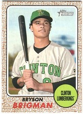 2017 Topps Heritage Minor League Bryson Brigman Clinton Lumberkings #53