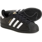ADIDAS Men's SUPERSTAR FOUNDATION B27140 Black/White LEATHER ATHLETIC SHOES - 18