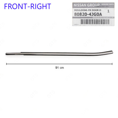 80820-4jg0a Nissan Moulding FR Door out RH D/c 808204JG0A Genuine