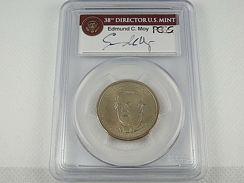 2010 Millard Fillmore Presidential Dollar PCGS MS66 Missing Edge Lettering Moy - Picture 3 of 4