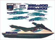 SEADOO GTX 1996 Graphics / Decal / Sticker Kit BLUE