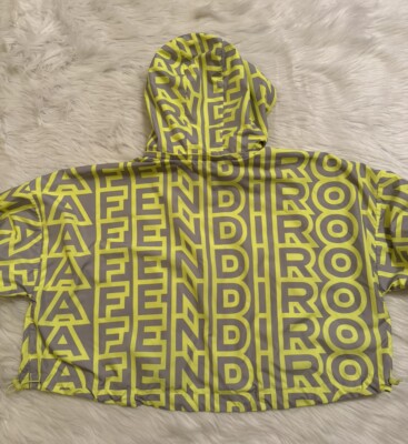 FENDI Jacket MARC JACOBSコラボ イエロー ブルゾン Fendi By Marc Jacobs Tech Fabric Cropped Jacket Monogram