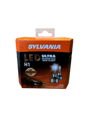 SYLVANIA (H1) Ultra LED 2 Bulbs H1LEDHP.BX2 6000K. NIB. FAST SHIPPING.