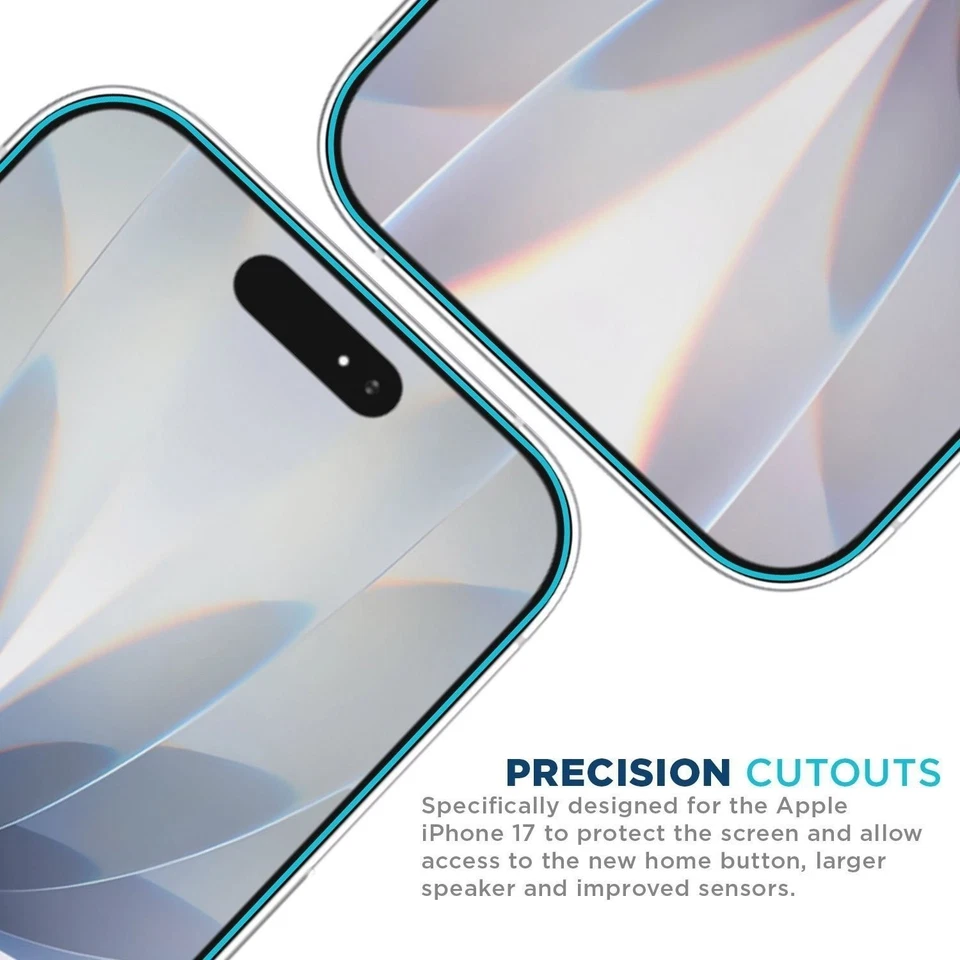 Tech Armor para Apple iPhone 17 Protector de pantalla de vidrio Vidrio 6,3 pulgadas Paquete de 3 Foto 4 de 4