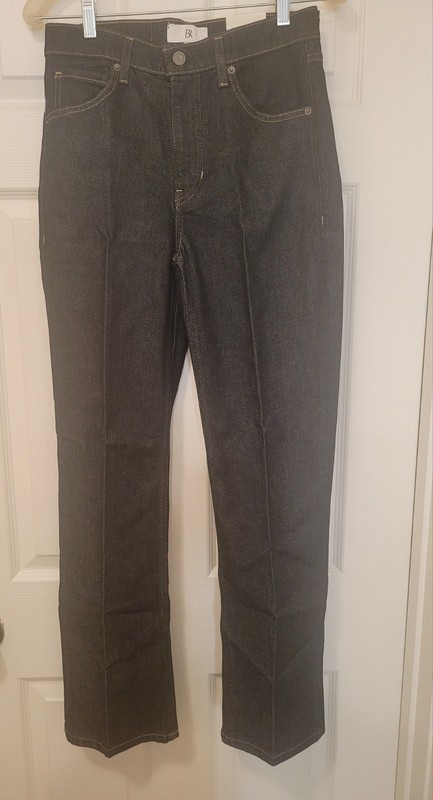 BR Stacked  Bootcut  Black Rinse Jeans Sz 27