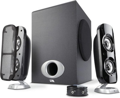CA-3810 2.1 Multimedia Speaker System with Subwoofer, 80 Watts Peak Power