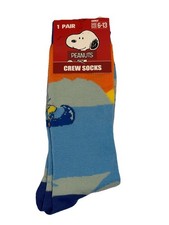 Fun Novelty Crew Adult Unisex Size 6-13 Socks Peanuts Snoopy Cartoon NEW Gifts