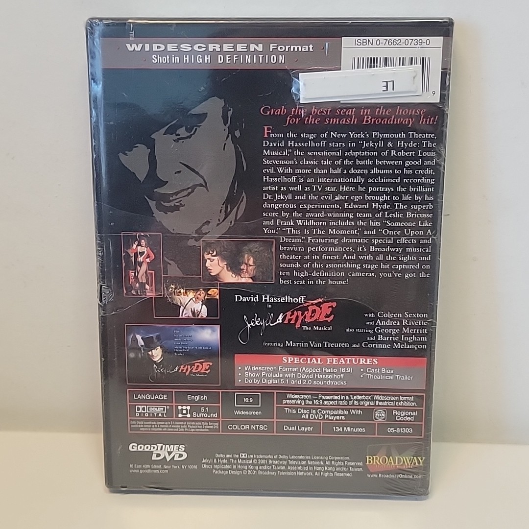 Jekyll Hyde: The Musical (DVD, 2001) for sale online | eBay