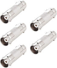 BNC Female to Female, 5 Pack BNC Barrel Connector Coupler, Extend Cables on CCTV