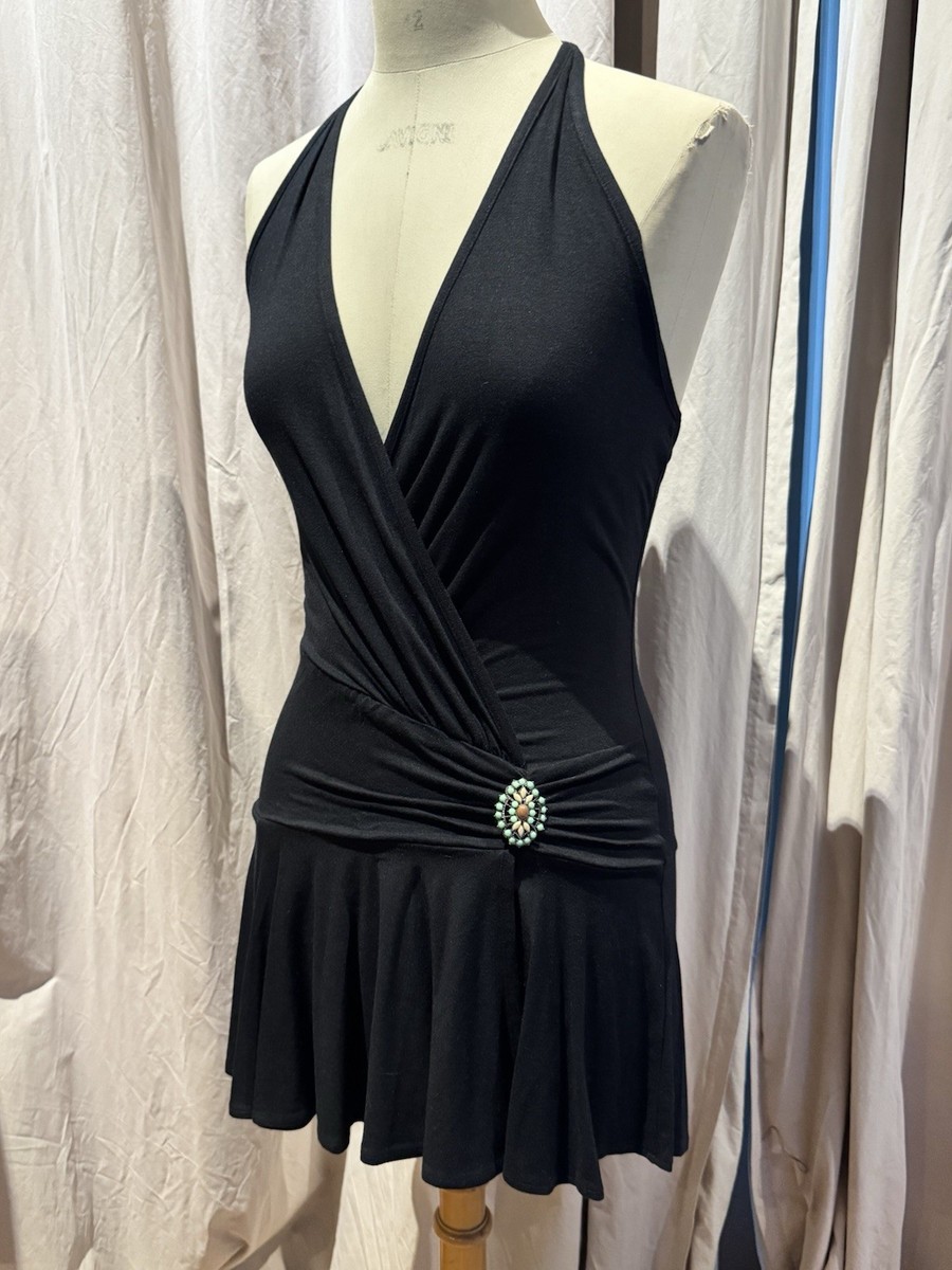 Vintage 90s Sexy Wrap Halter Mini Dress M/L Unworn! | eBay Vintage 90s Sexy Wrap Halter Mini Dress M/L Unworn! | eBay