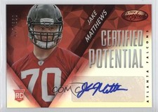 2014 Certified Potential Mirror Signatures Red /149 Jake Matthews #P-JK Auto 0f8