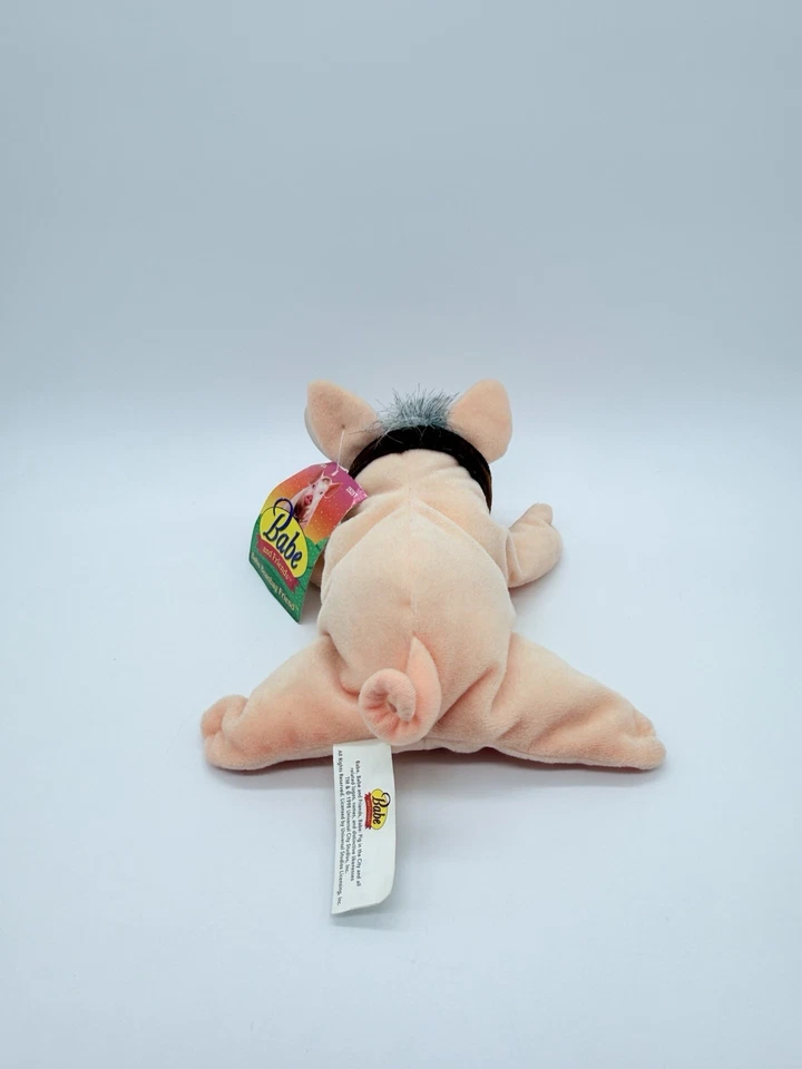 "Babe and Friends Cerdo Bolsa de frijoles Juguete de peluche Universal Studios Equity Toys 7""" Foto 4 de 4
