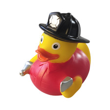 Firefighter Rubber Ducky Never Used Sealed Bottom