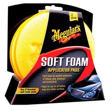 Meguiar's Auftragsschwamm Soft Foam Applicator Pads 2er Pack für Wachs + Politur