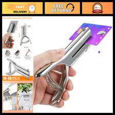 Heavy Duty 2" Reach Single Hole Punch, Portable Handheld Paper Cardboard Punch