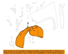 GM OEM 20-23 Silverado 2500 HD Fender Fender Components-Fender Liner 86789519