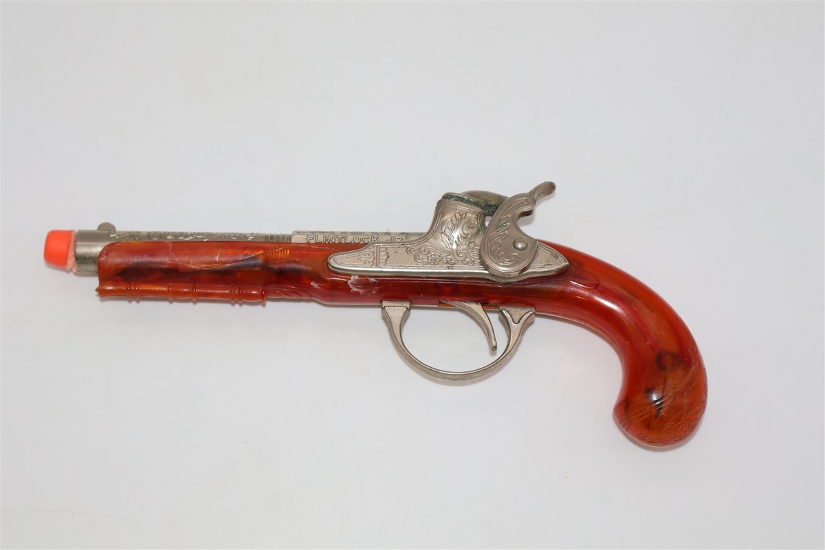 Vintage Hubley Flintlock Jr. Toy Cap Gun / Bakelite Handle ( READ