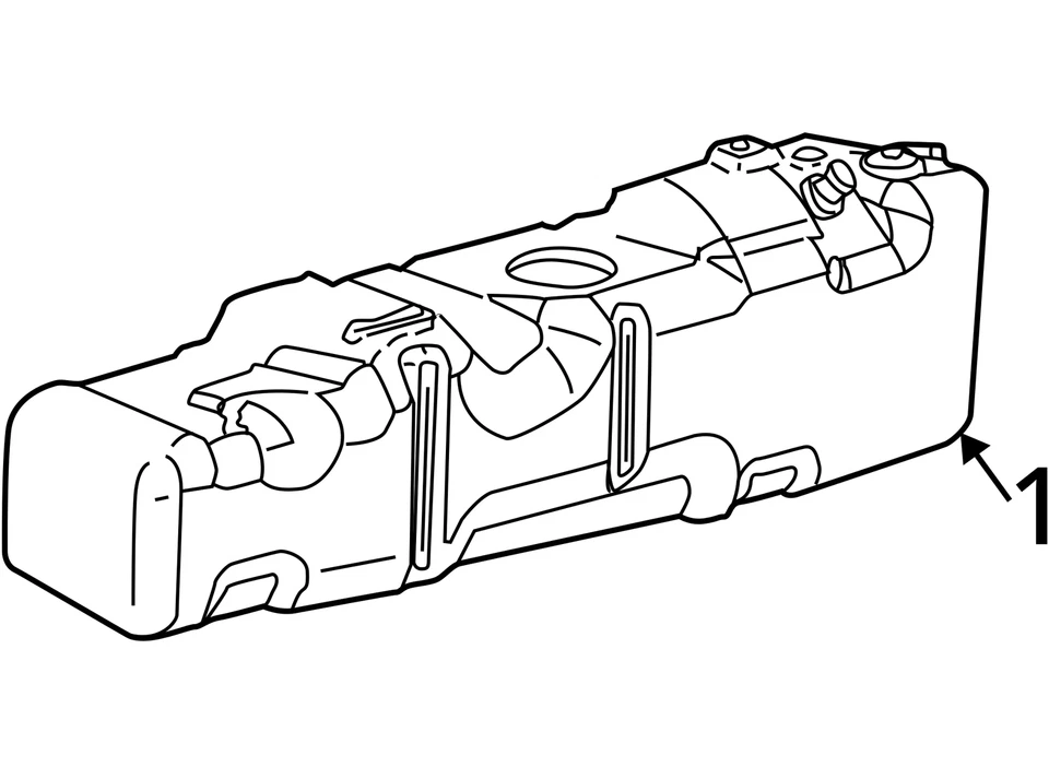 Fuel Tank Front Midship 8' Box 38 Gallon Fits 05-07 FORD F250SD PICKUP 850189 - Image 3 of 4