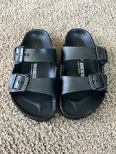 Birkenstock Arizona EVA Sandals Black Girls Size 33 NEW NO BOX