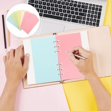50pcs looseleaf binder paper refillable journal lined loose leaf A6 6-Hole