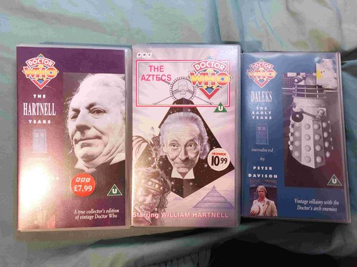 vhs doctor who, Daleks the early years, the aztecs, the hartnell years