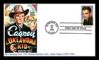 JAMES CAGNEY LEGENDS OF HOLLYWOOD FDC OKLAHOMA KID MOVIE GG CACHET US COVER