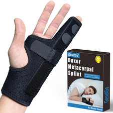 Metacarpal Finger Splint Hand Brace - Pinky Ring Finger Immobilizer For Boxer Fr