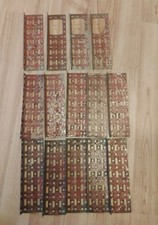 Gilbert Erector Set Type 1 Red Painted Base Plate Lot of 14 Used Condition