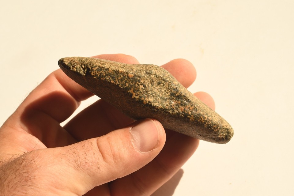 Fine Native American Preform Winged Bannerstone Artifact From Union Co fine-native-american-preform-winged-bannerstone-artifact-from-union-co