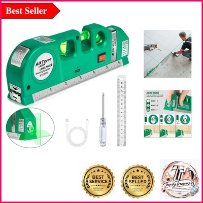 Multi-Function Rechargeable Laser Level for Precise Indoor Measurements