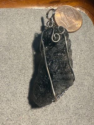 10g /Authentic Raw Arizona Cintamani Saffordite Tektite Necklace/ around 10g